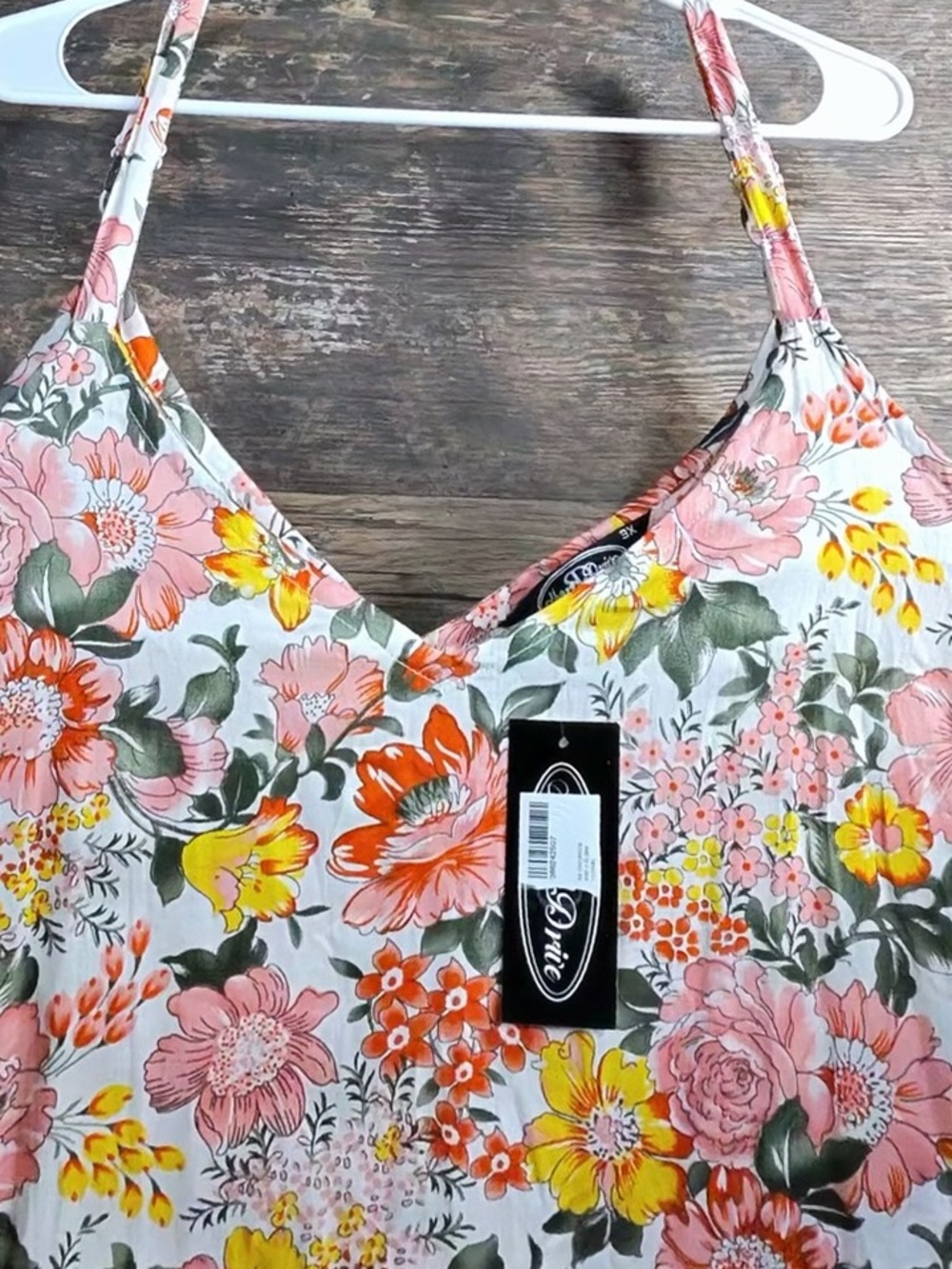Shore Drive Floral Spaghetti-Strap Maxi Dress in Pink & Yellow - Picture 2 of 13